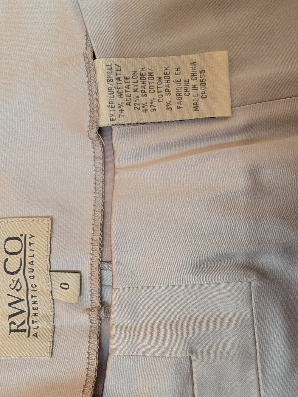 RW&CO. Women Dress Pants — Pewter Satin